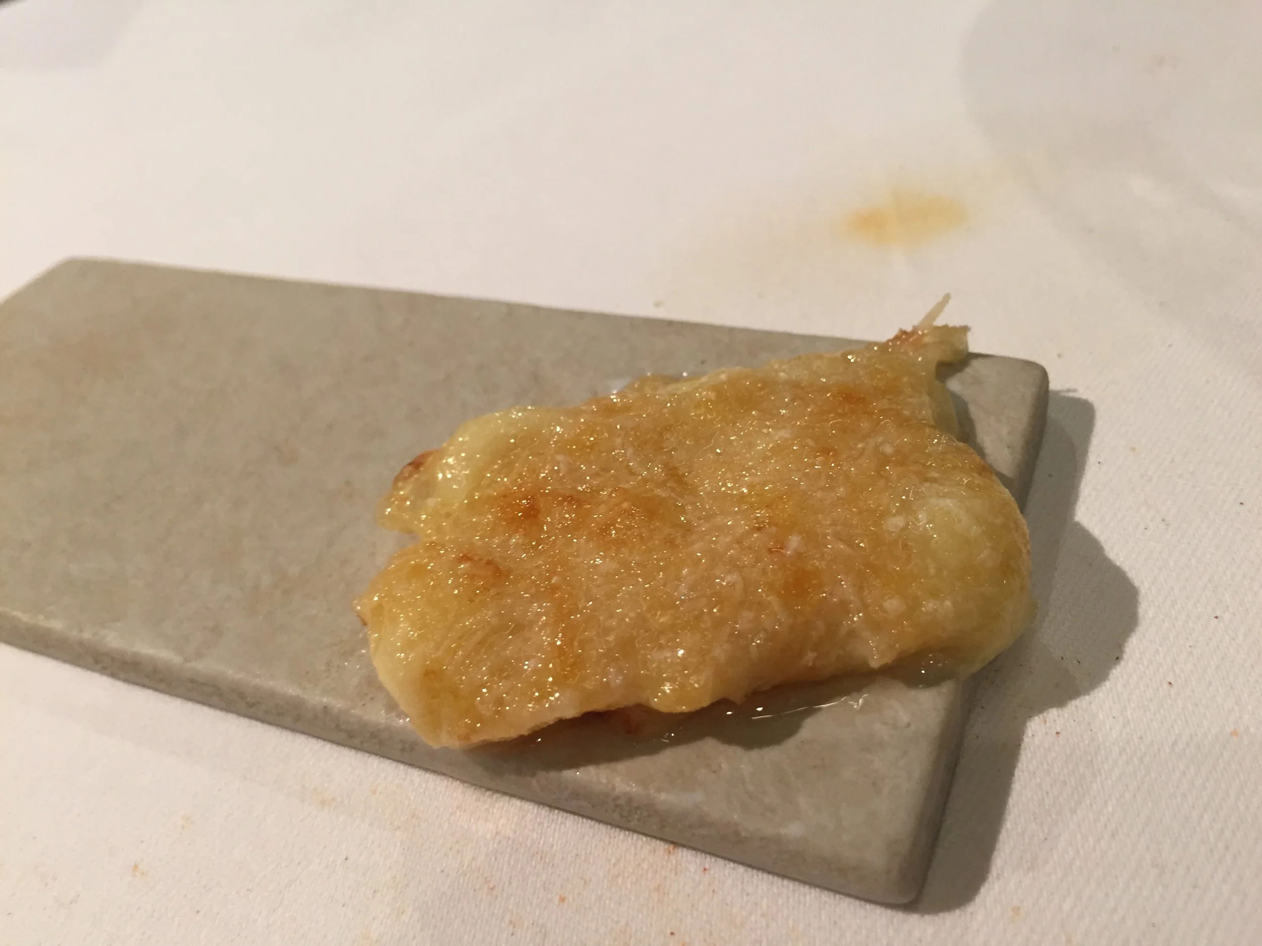 Creamy veil of acidic potato.