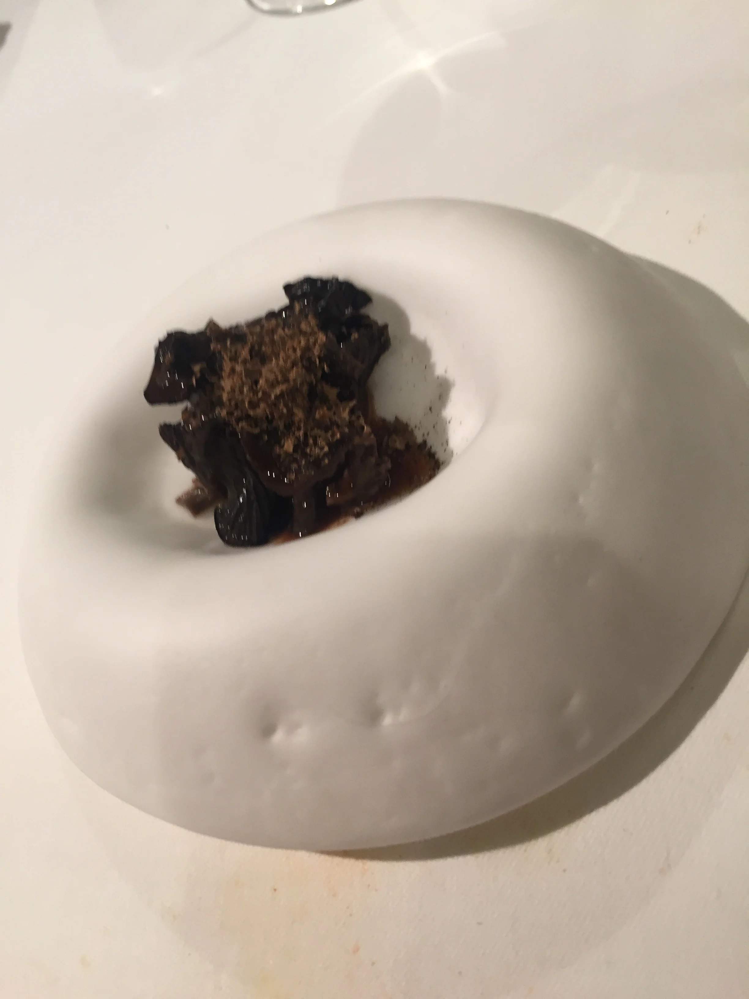 Black fermented rice cake with koshu.