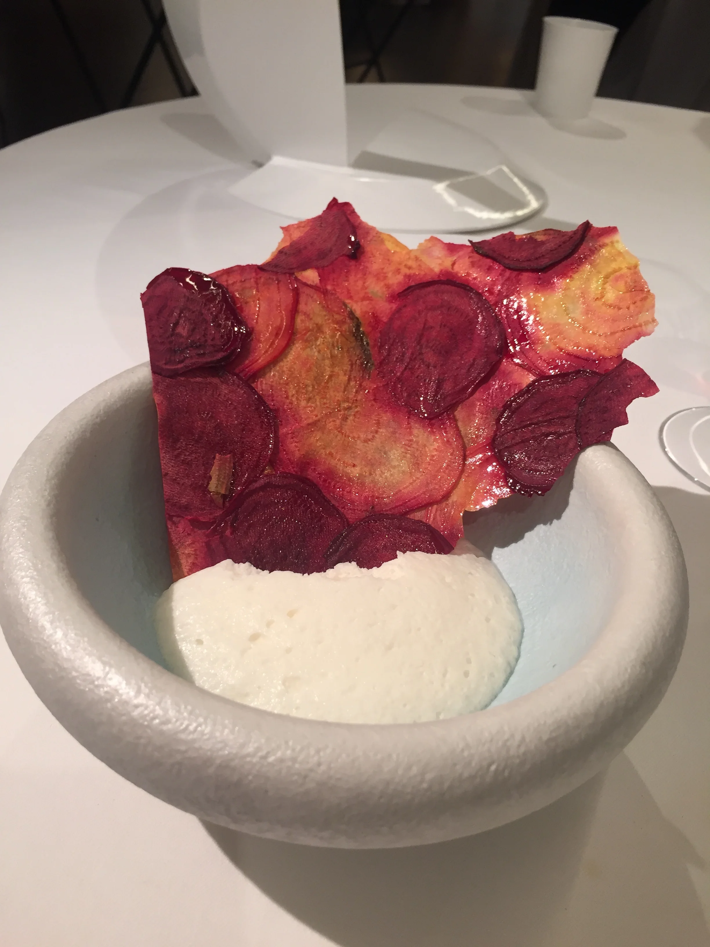 Earth crystals and a day-old cheese.