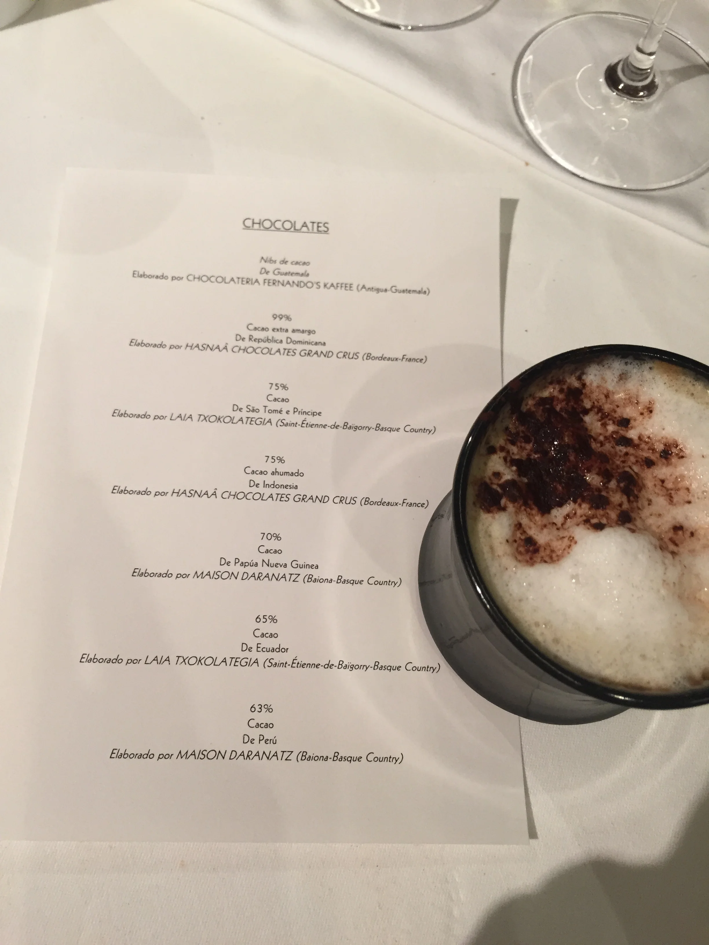 A cappucino.