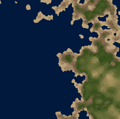 Initial terrain.