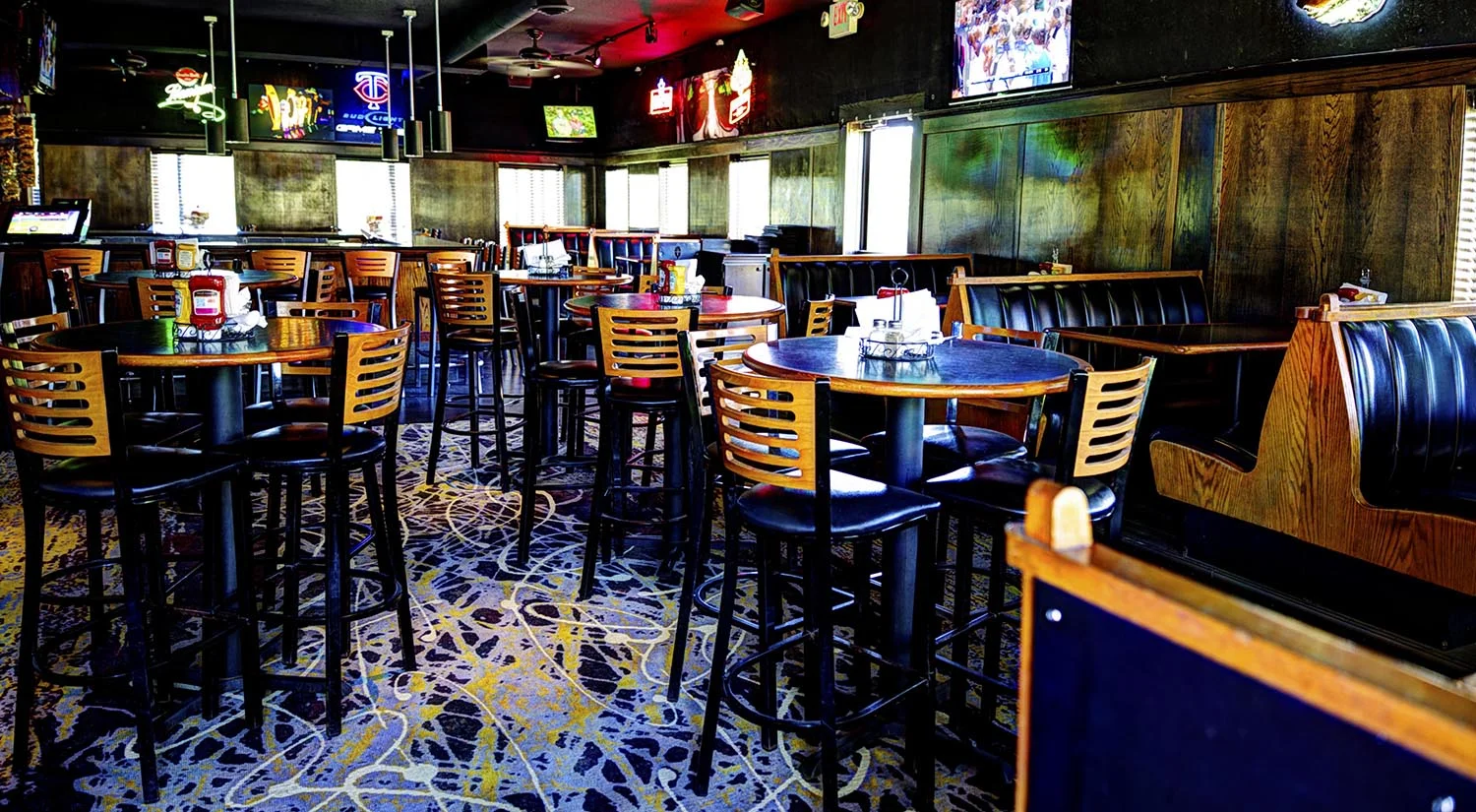 Full Bar to watch the game, throw some darts, or just hang with the crew.