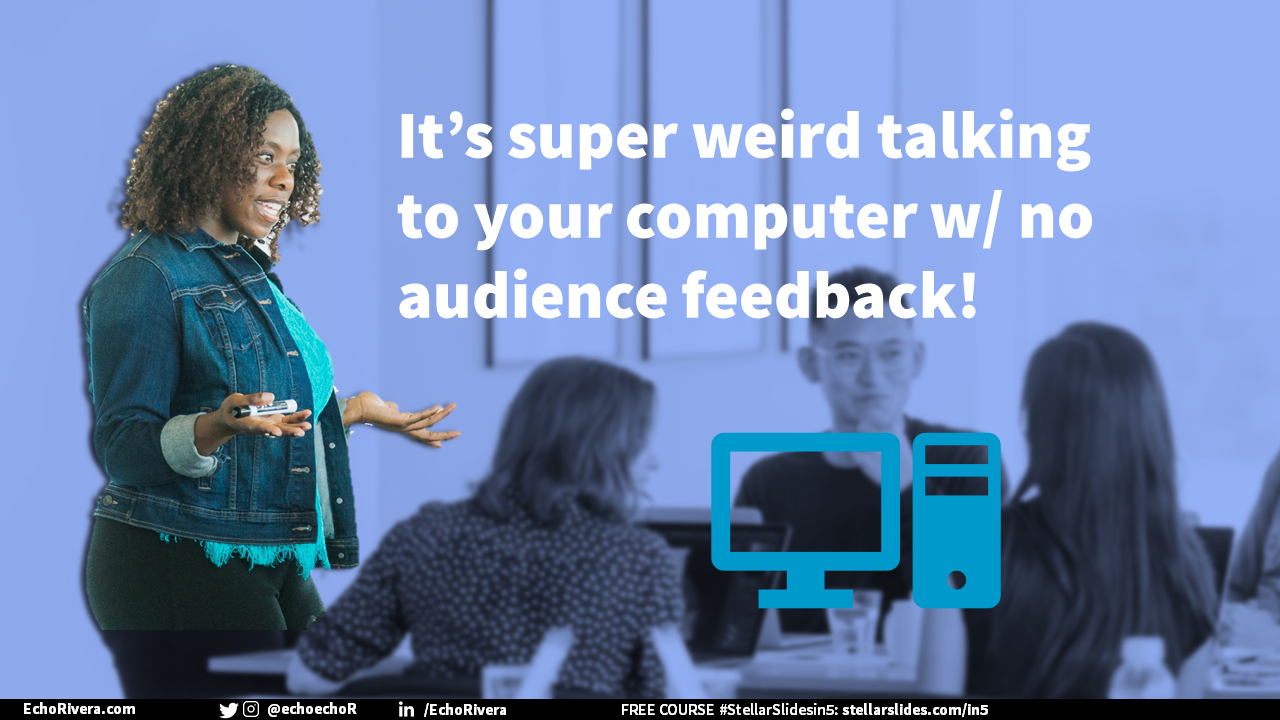 How to record a presentation, tips featured by top presentation expert and trainer, Dr Echo Rivera