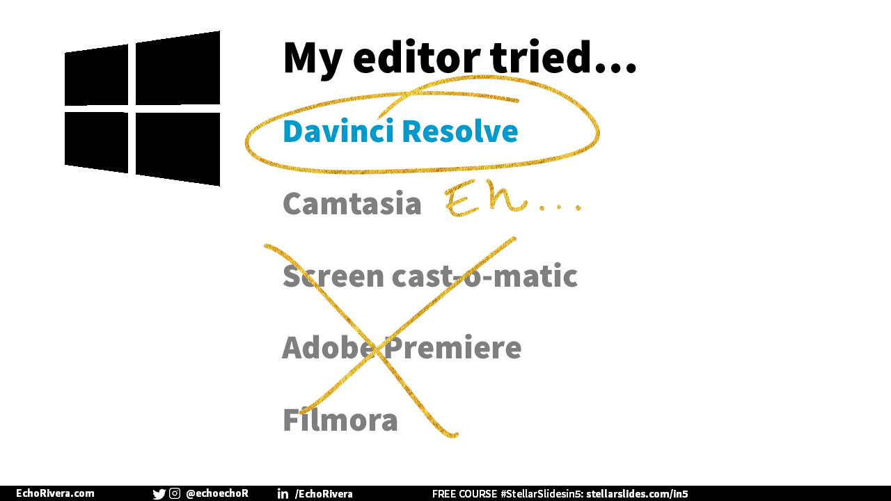 free presentation training by Dr Echo Rivera