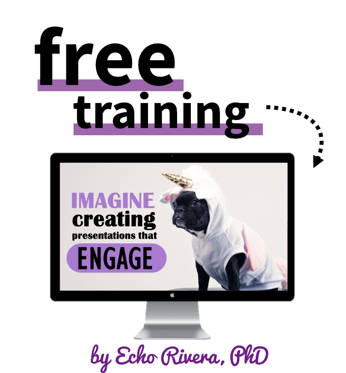 free presentation training by Dr Echo Rivera