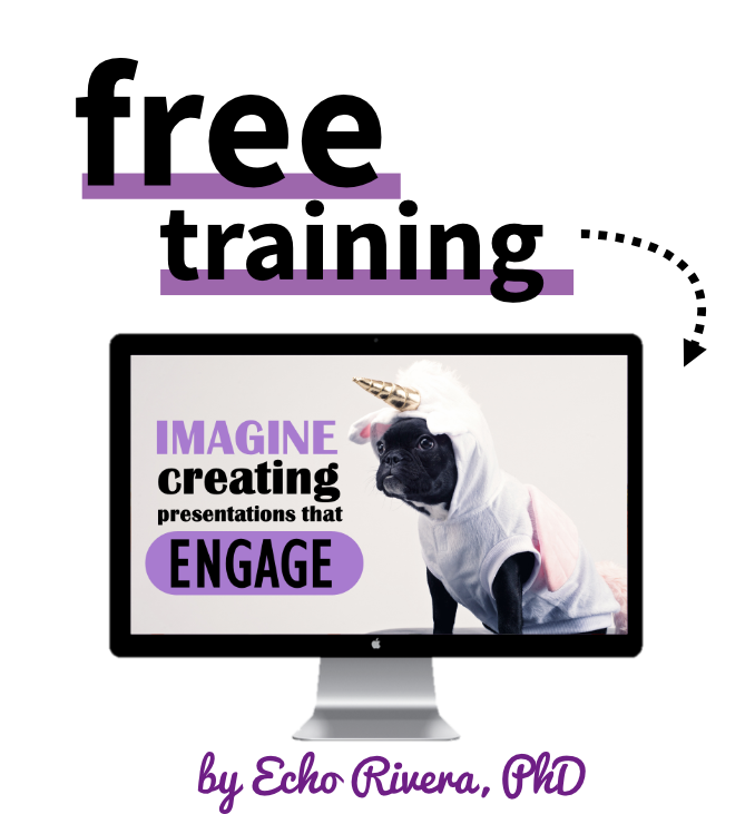 free presentation training by Dr Echo Rivera