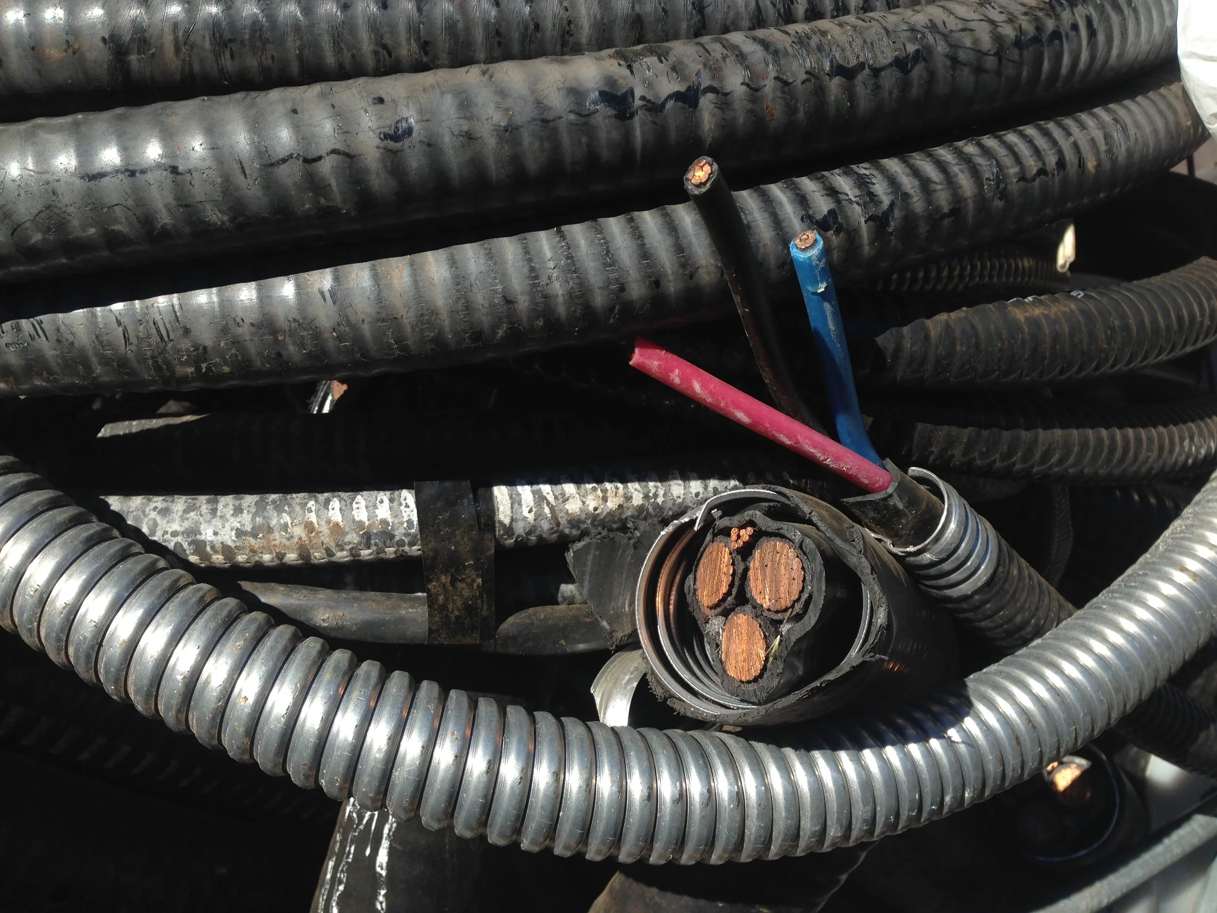 TEC wire Conduit Insulated Electrical Copper Wire West Vancouver Scrap Metal Recycling