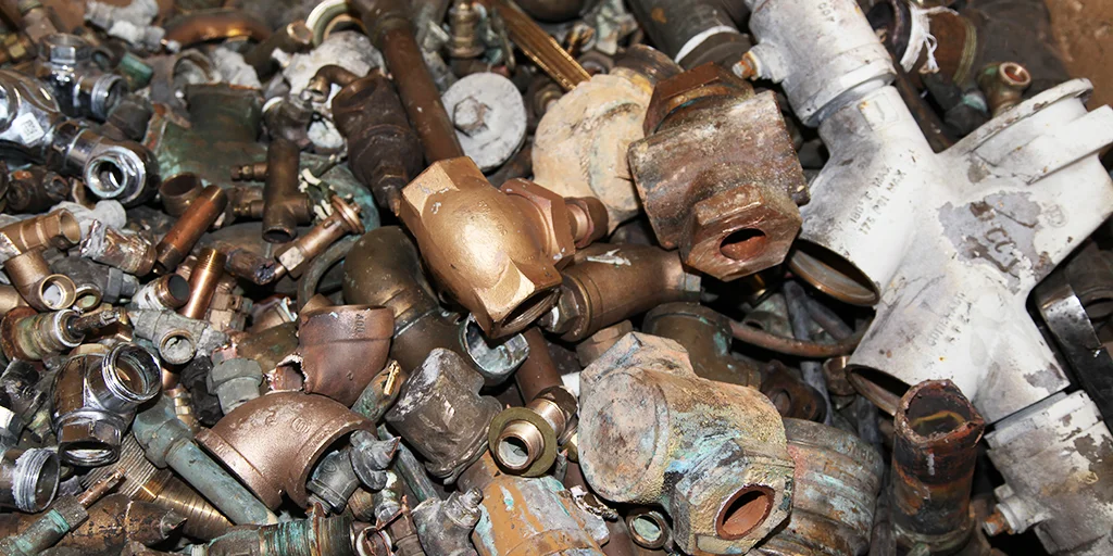 Red Yellow Brass Plumbing Taps Coquitlam Scrap Metal Recycling