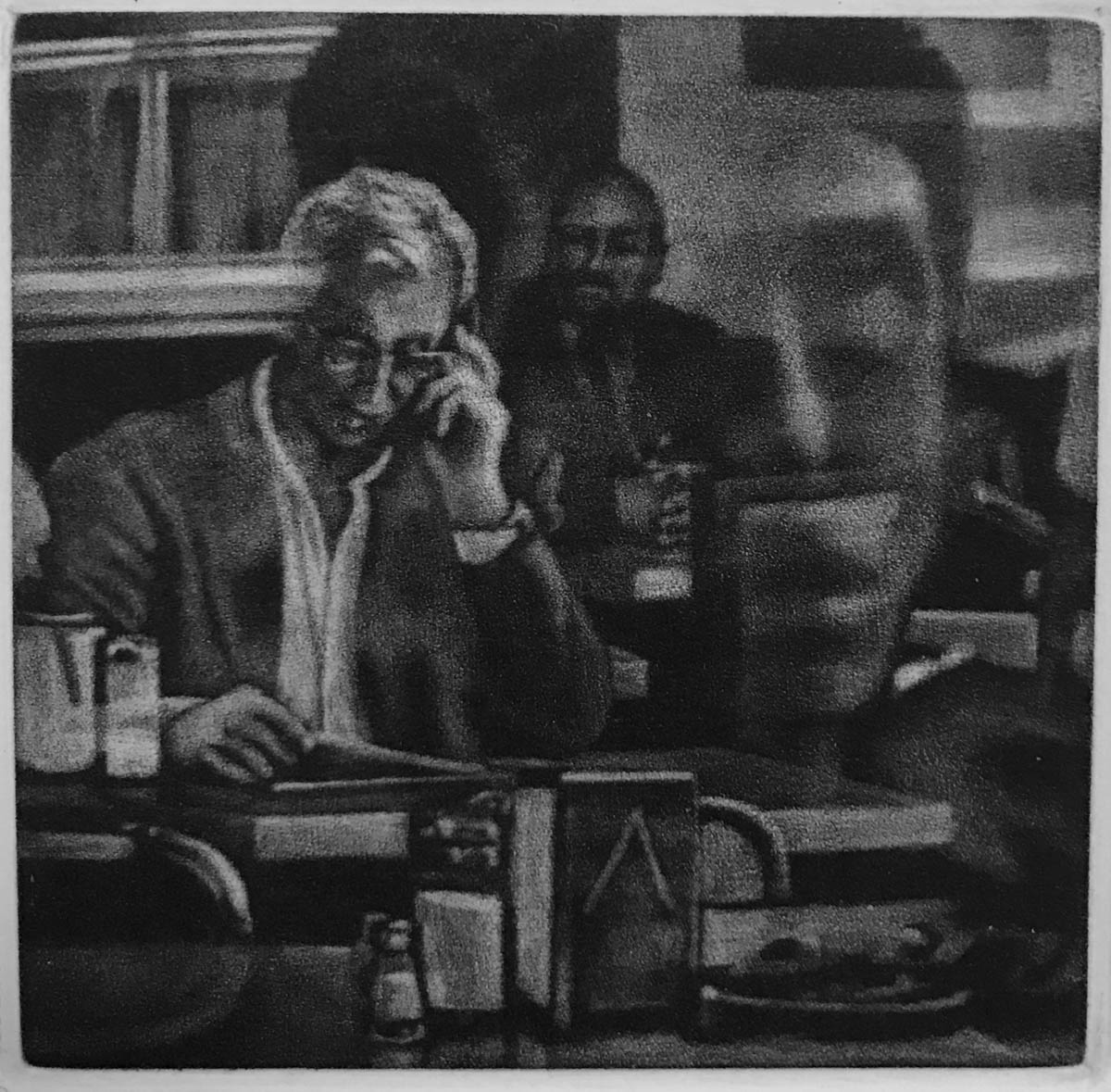 small mezzotint by Art Werger