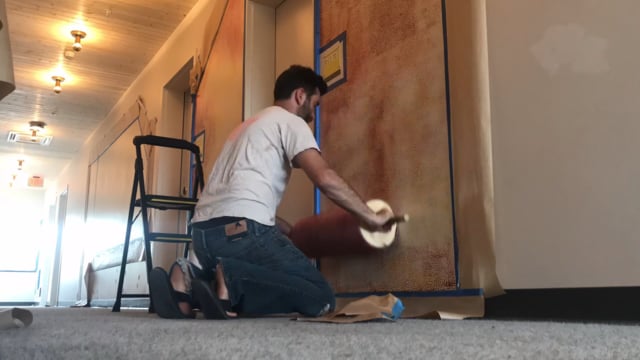 Red layer installation