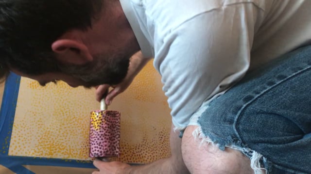 Red layer installation