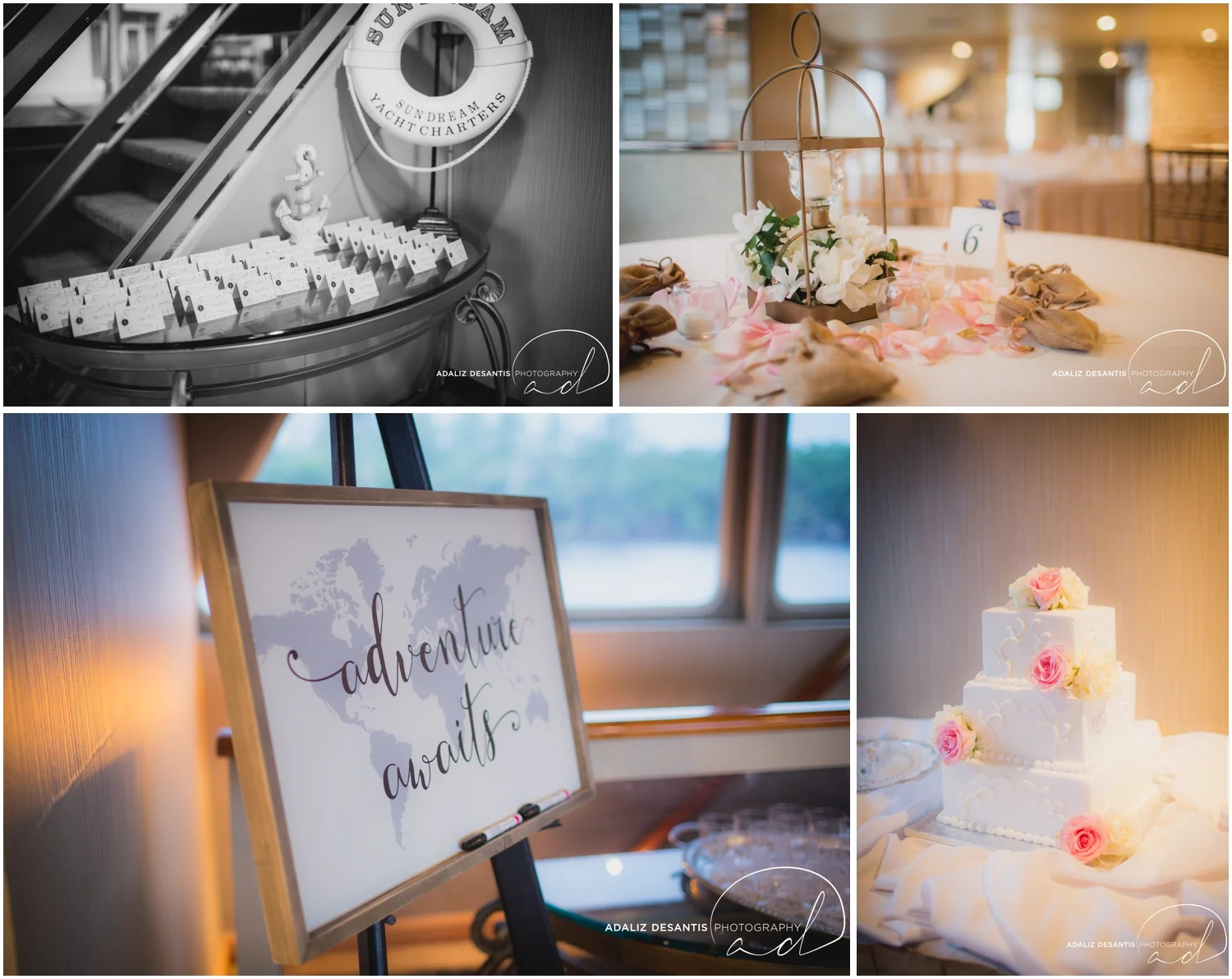 Taylor and amanda Indiana Fort Lauderdale Sun Dream yacht charter wedding 1