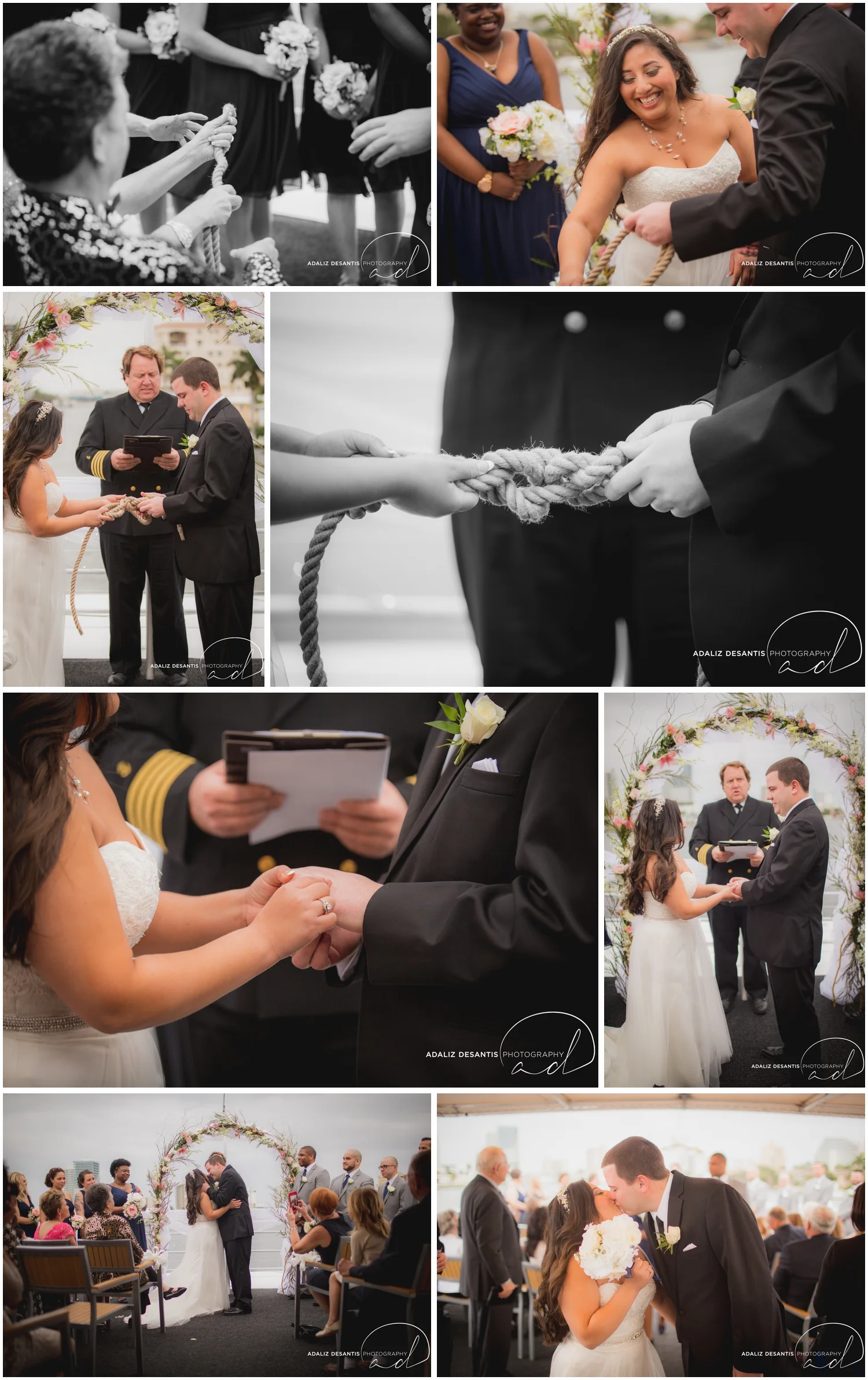 Taylor and amanda Indiana Fort Lauderdale Sun Dream yacht charter wedding 12
