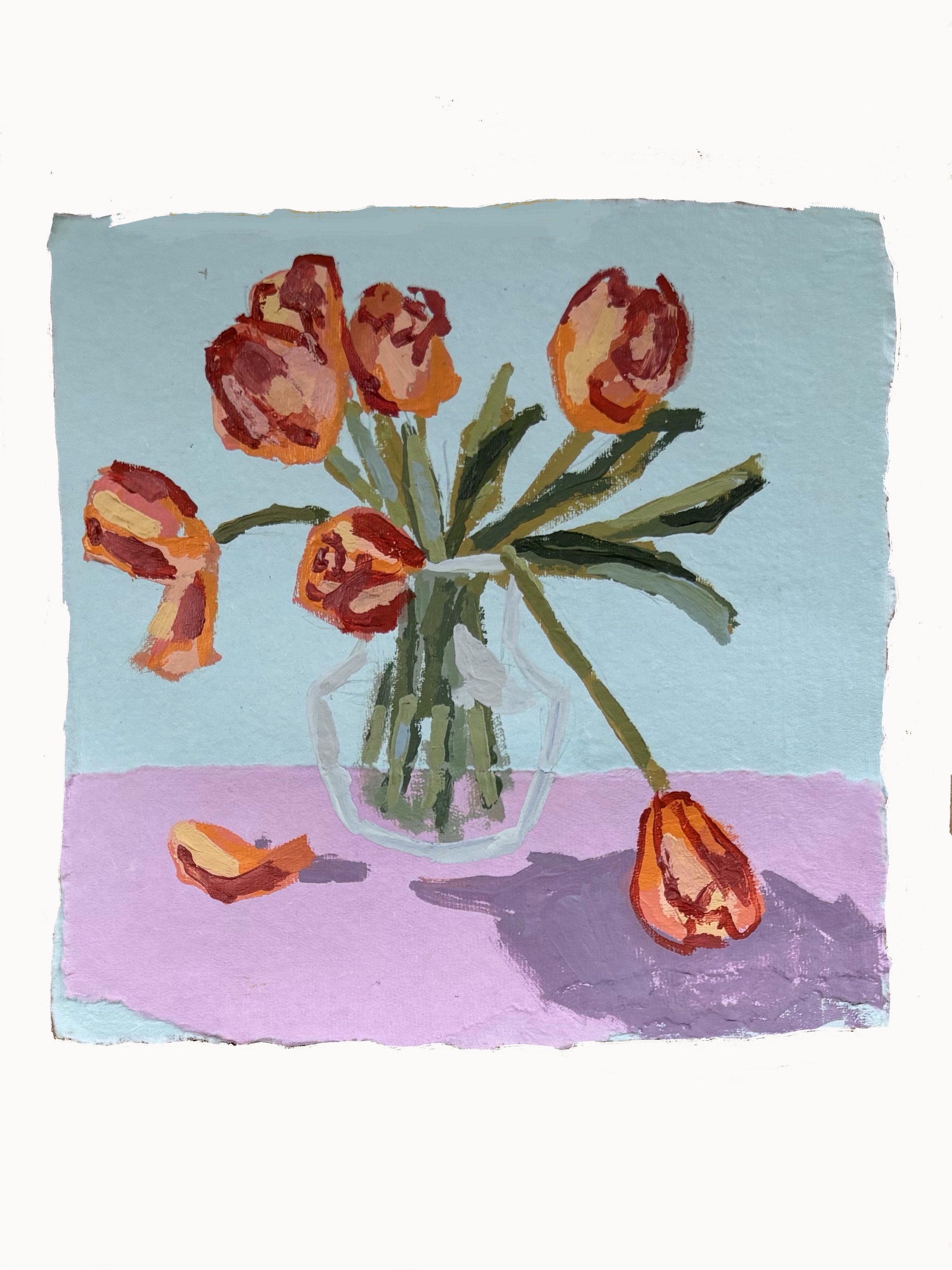"Mother's Day Tulips II" 8x8
