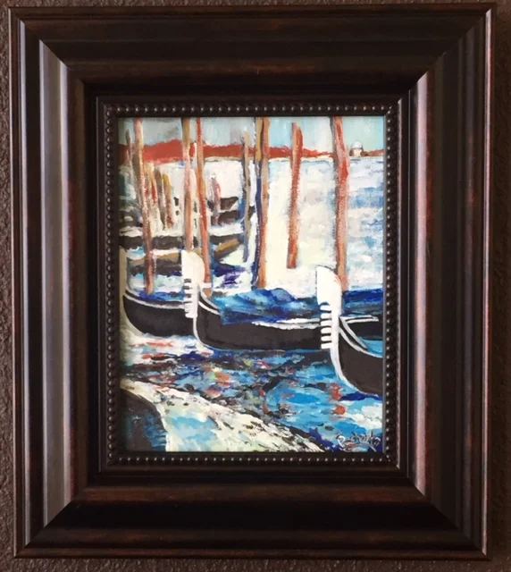 Gondolas at St. Marks Square framed.jpg