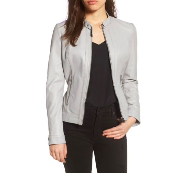 LeMarque Leather Jacket : If the sound of a 'leather jacket' makes you nervous, try it in a softer color, like a grey or blush. It can be used in lieu of a denim jacket or blazer. It brings texture and deimension to your Look. It's also perfect to pair with more feminine pieces.