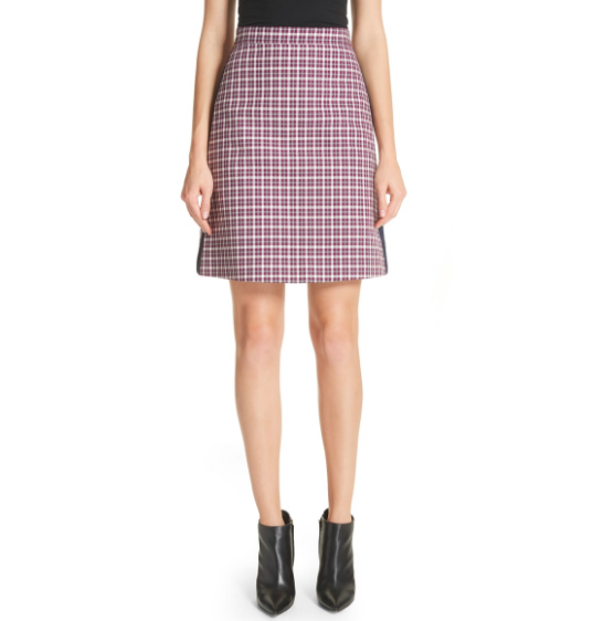 Burberry Plaid A-line Skirt : Don't be shocked by the preppiness of this skirt or if it feels 'too old or mundane" by adding a simple black bootie and you immediatelly make it current & modern.