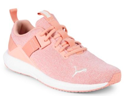 This blush Puma adds the perfect pop! With neutral colored work out clothes, you can bring that little pop of color in with your shoe! Especially since shoes like this only last a year or so, you know you can always change up the color! 