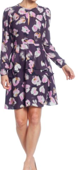 Catherine Malandrino: Printed Fit and Flare : Florals are a BIG trend this fall season. You can wear this with booties and a denim jacket as the weather gets chilly. When it gets colder add some tights and riding boots (perhaps…. those Fryes???!).