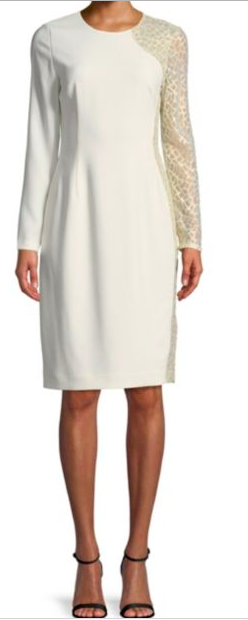 Elie Tahari: Devalynne Shift Dress : This dress is chic and effortless! For a pop of color pair it with a colorful or printed flat. To take it into the evening, slip on a black wedge, red lip, and a statement clutch!