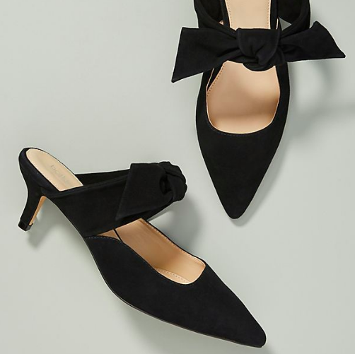Botkier Pina Mules Heels do not have a sole purpose of making a woman taller. They add proportion and are also so flattering for creating an elegant frame!