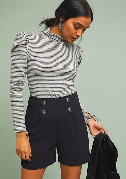 Anthropologie: Sail Away Shorts What doesn’t look good with a turtleneck?!