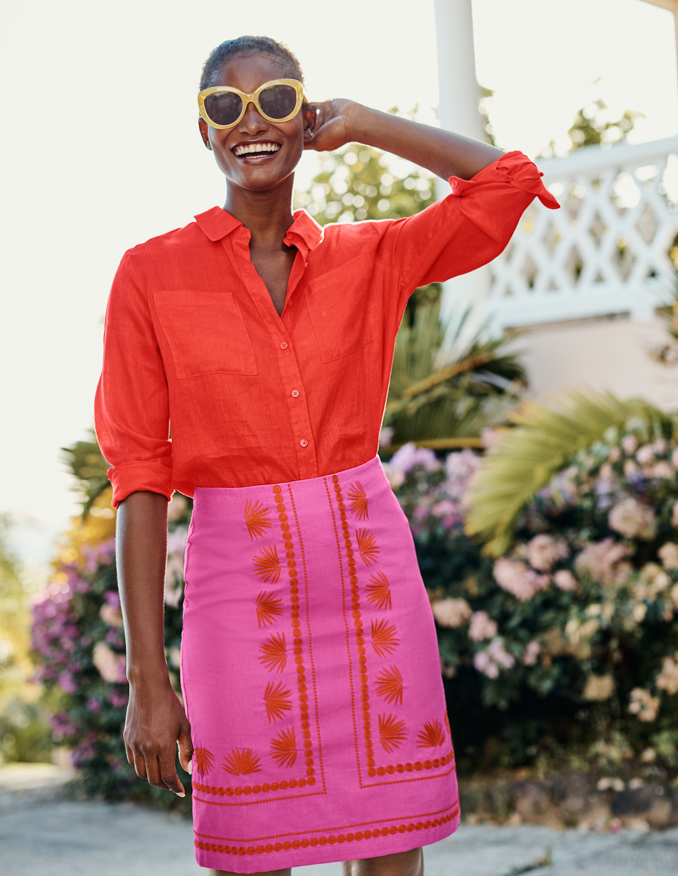 Boden Shirt Red Pop Talk about POP! This is sure to put some pep in your step if you didn’t finish your coffee before the communion fast!
