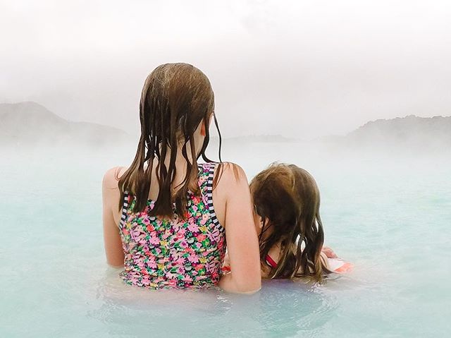 Messy hair, don&rsquo;t care. 💦Taking in the steam and surroundings of the Blue Lagoon. It really was otherworldly. We weren&rsquo;t alone but I just used strategic shooting rather than photo editing tricks. It was the only pool in Iceland we visite
