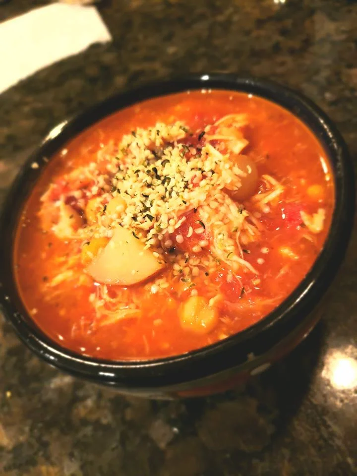 INSTANT POT TUSCAN SHREDDED CHICKEN STEW