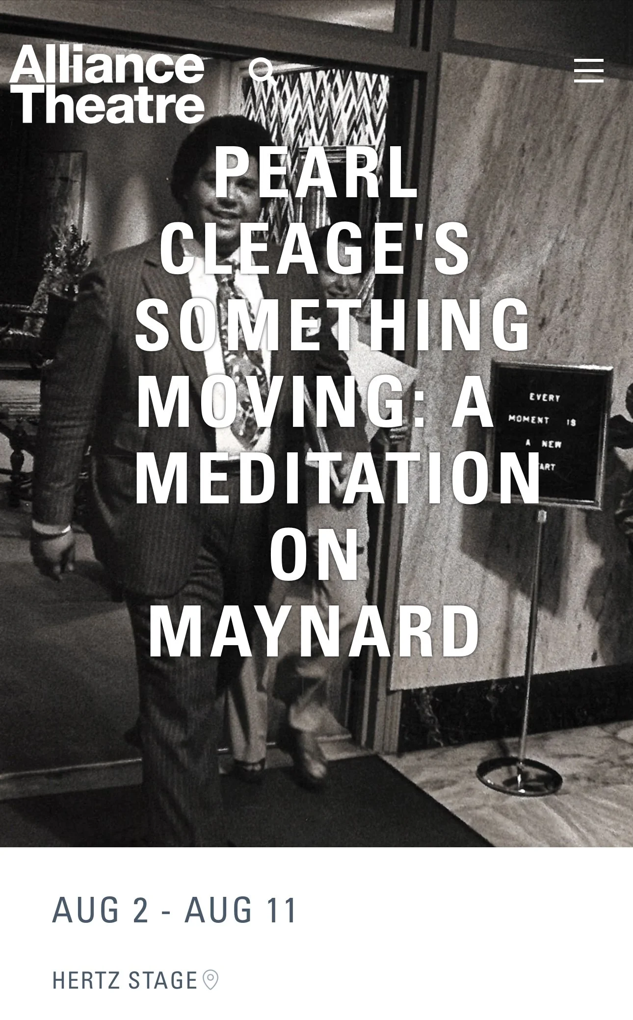 Something Moving: A Meditation on Maynard Jackson