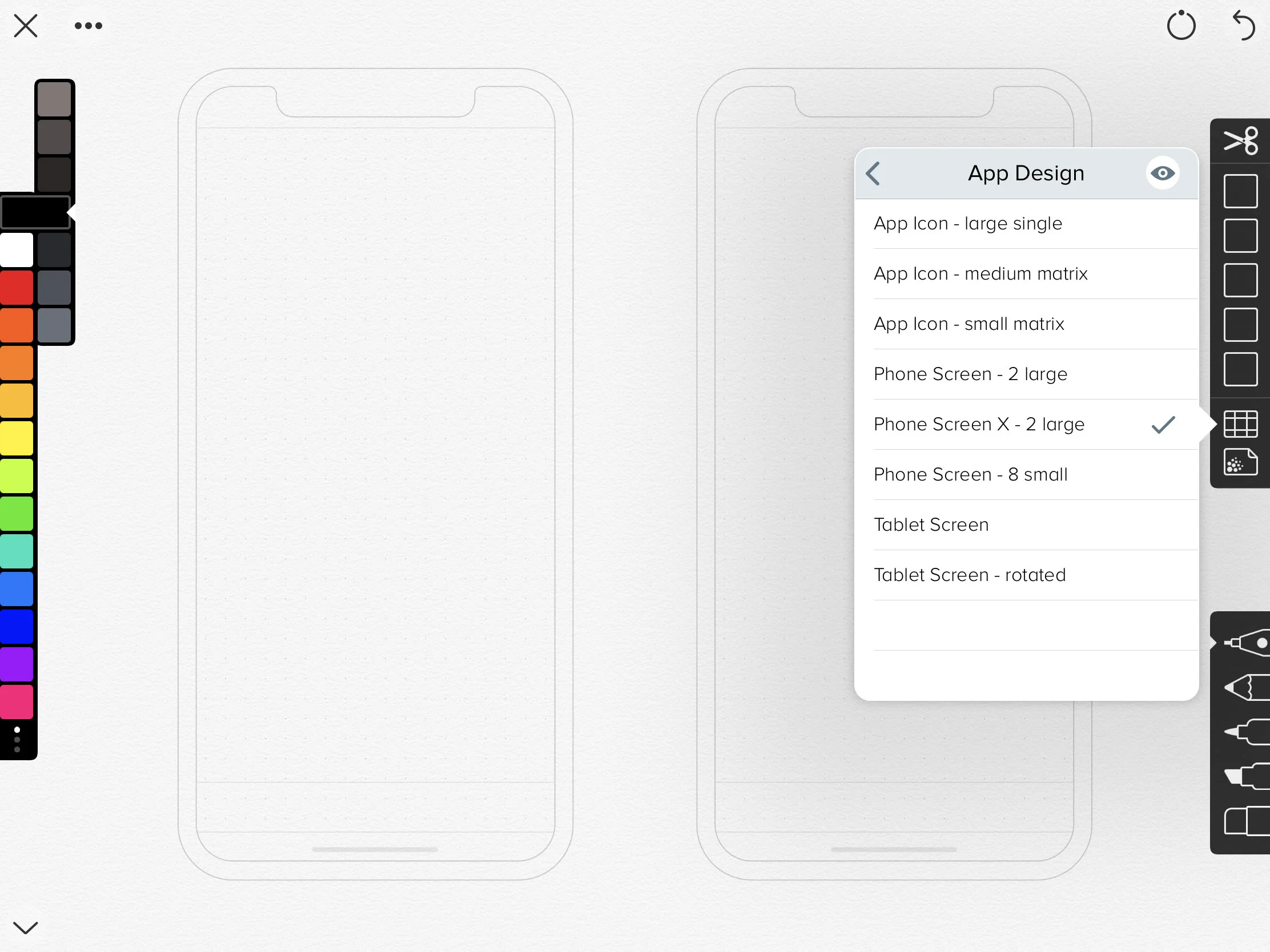 Linea is a design/sketch hybrid app