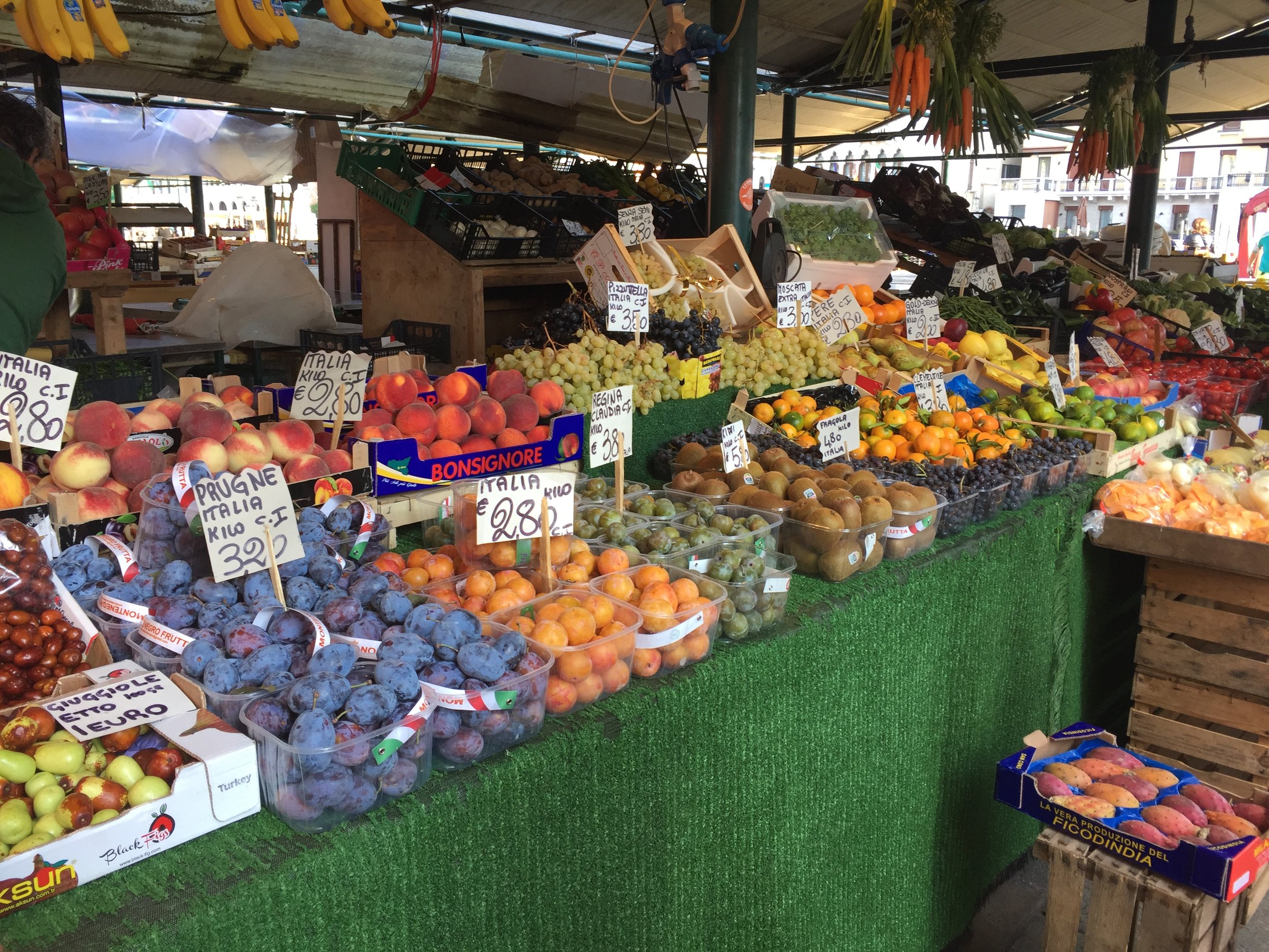 Fresh produce at the market