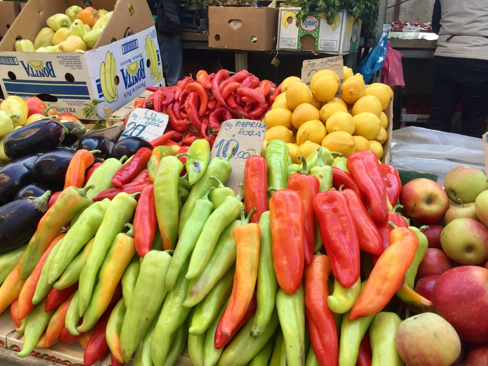 Fresh produce at the market