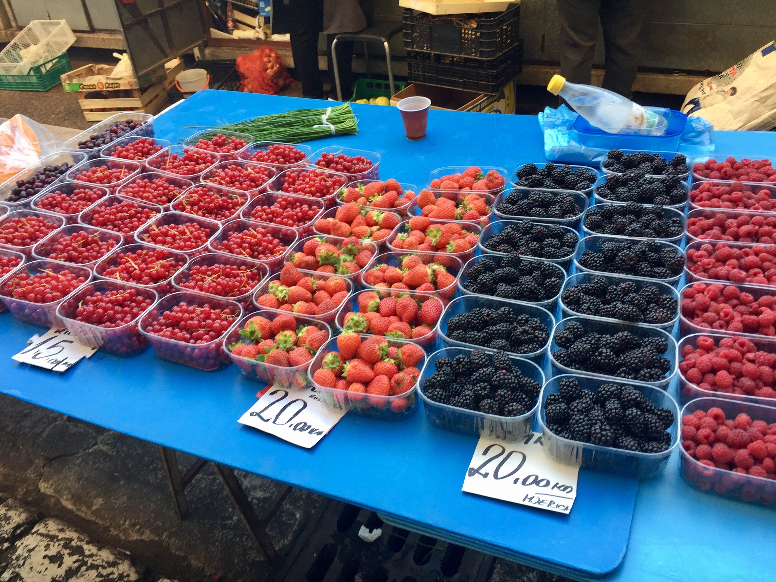 Fresh produce at the market