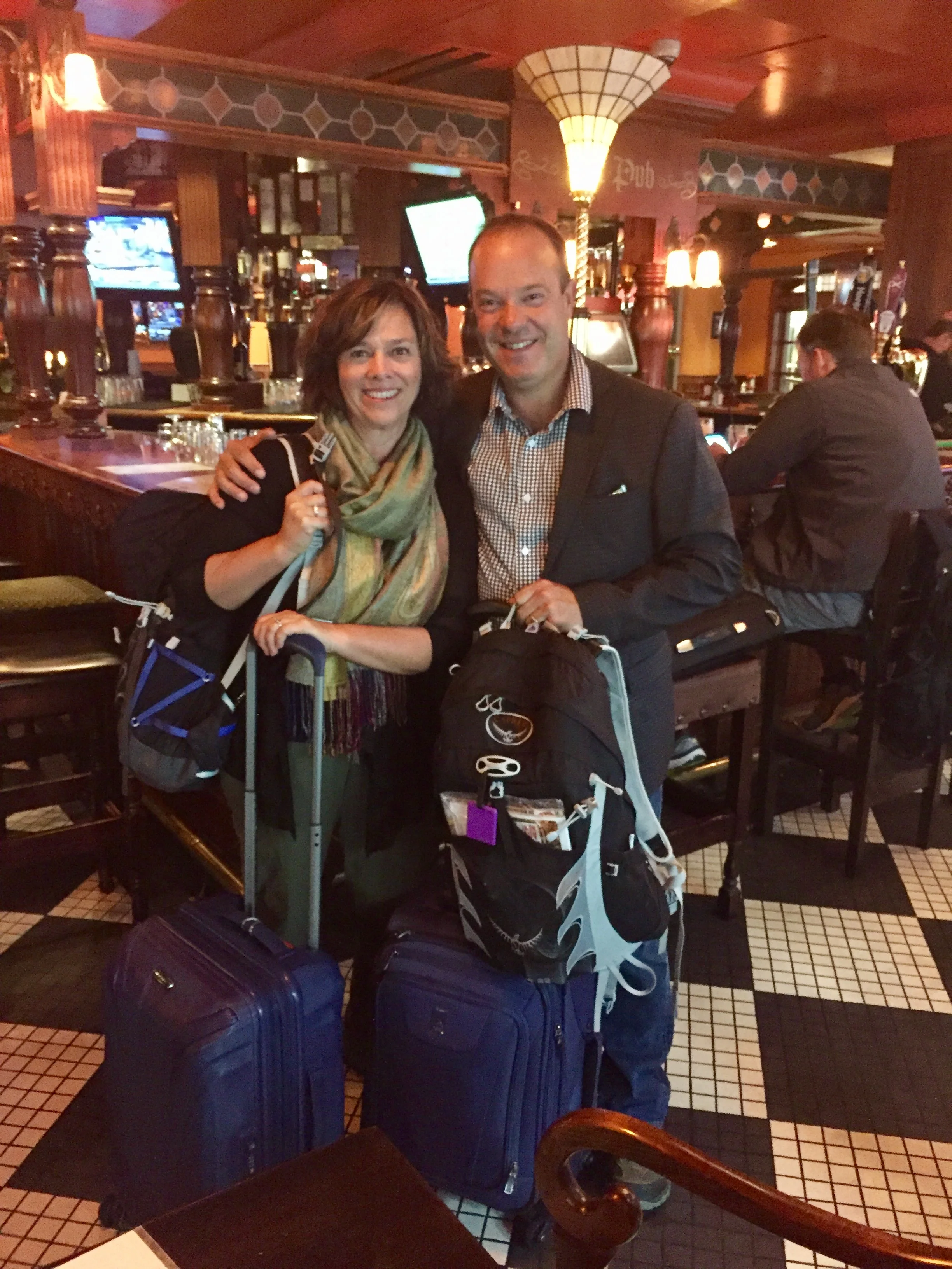 The first day of our adventure with all of our luggage