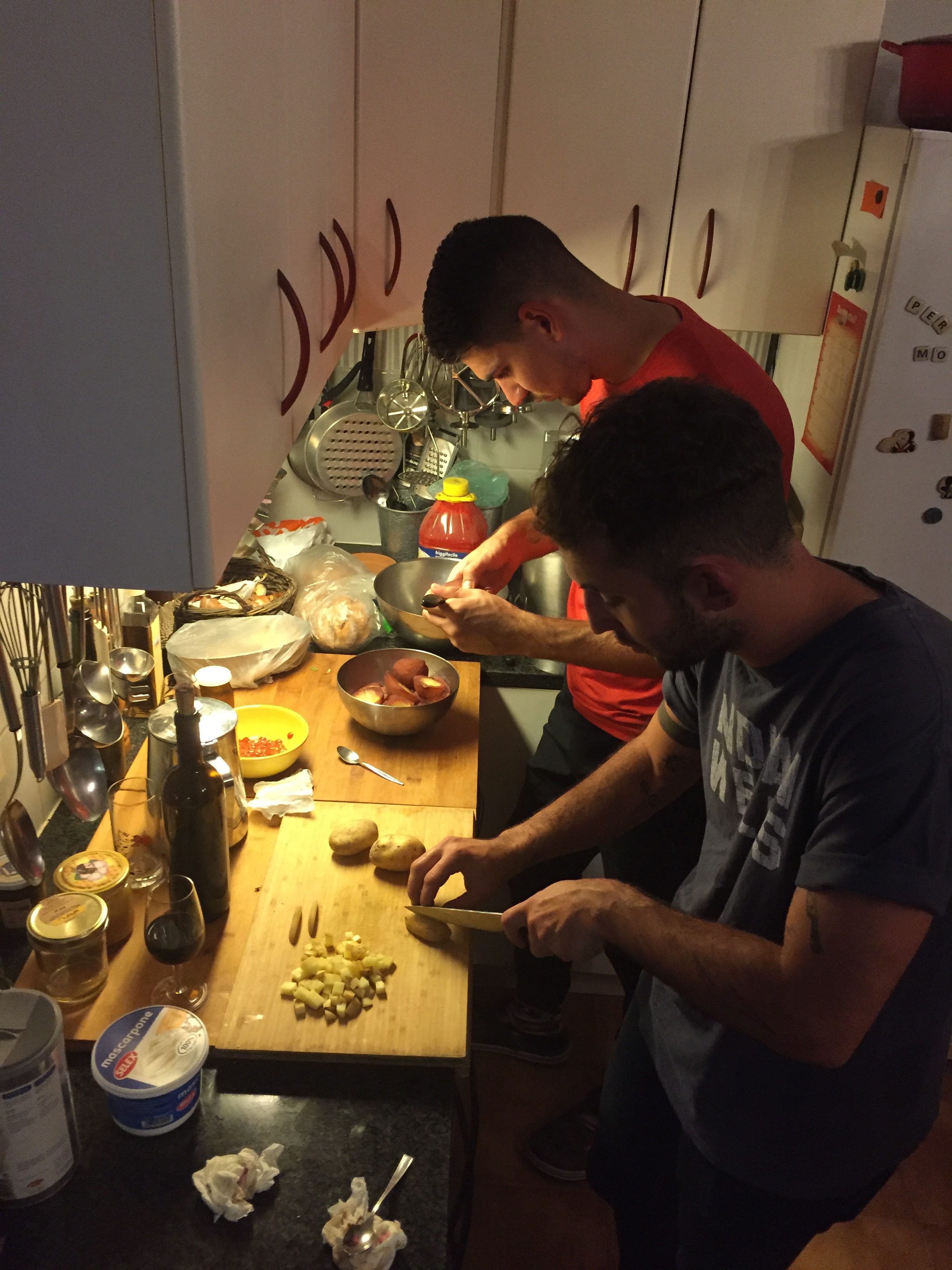 The chefs at work