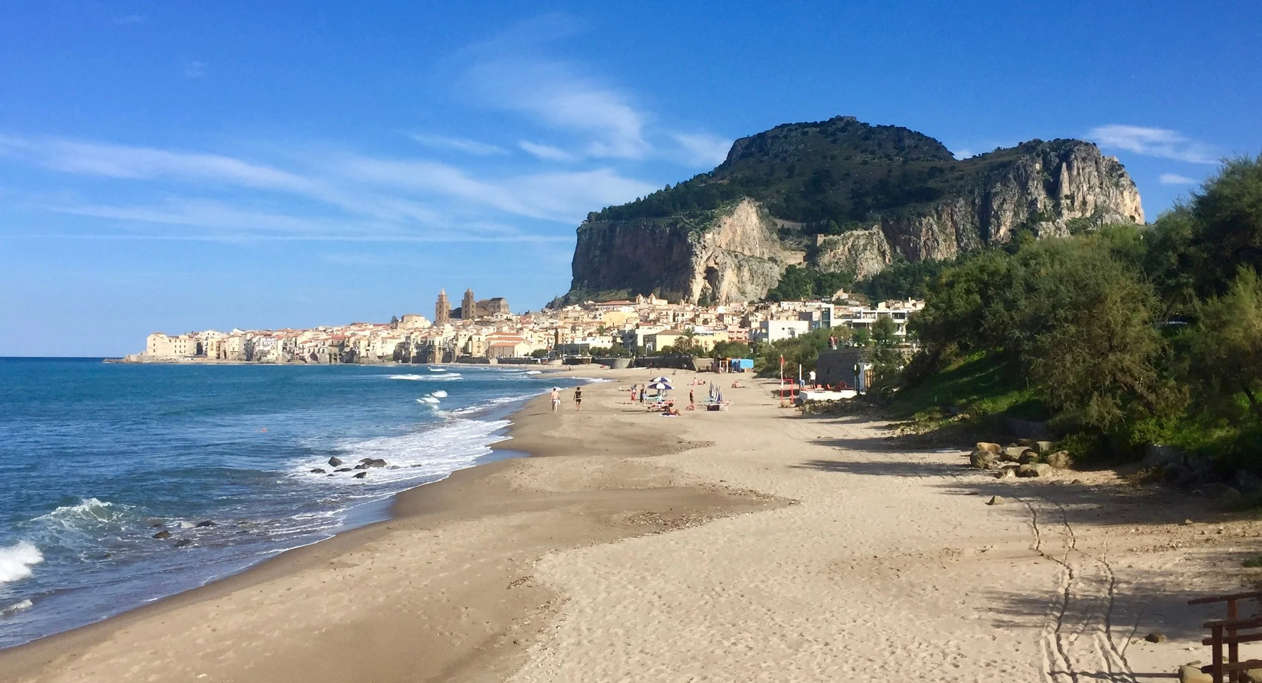 The beach at Cefalù - Sicily, Italy