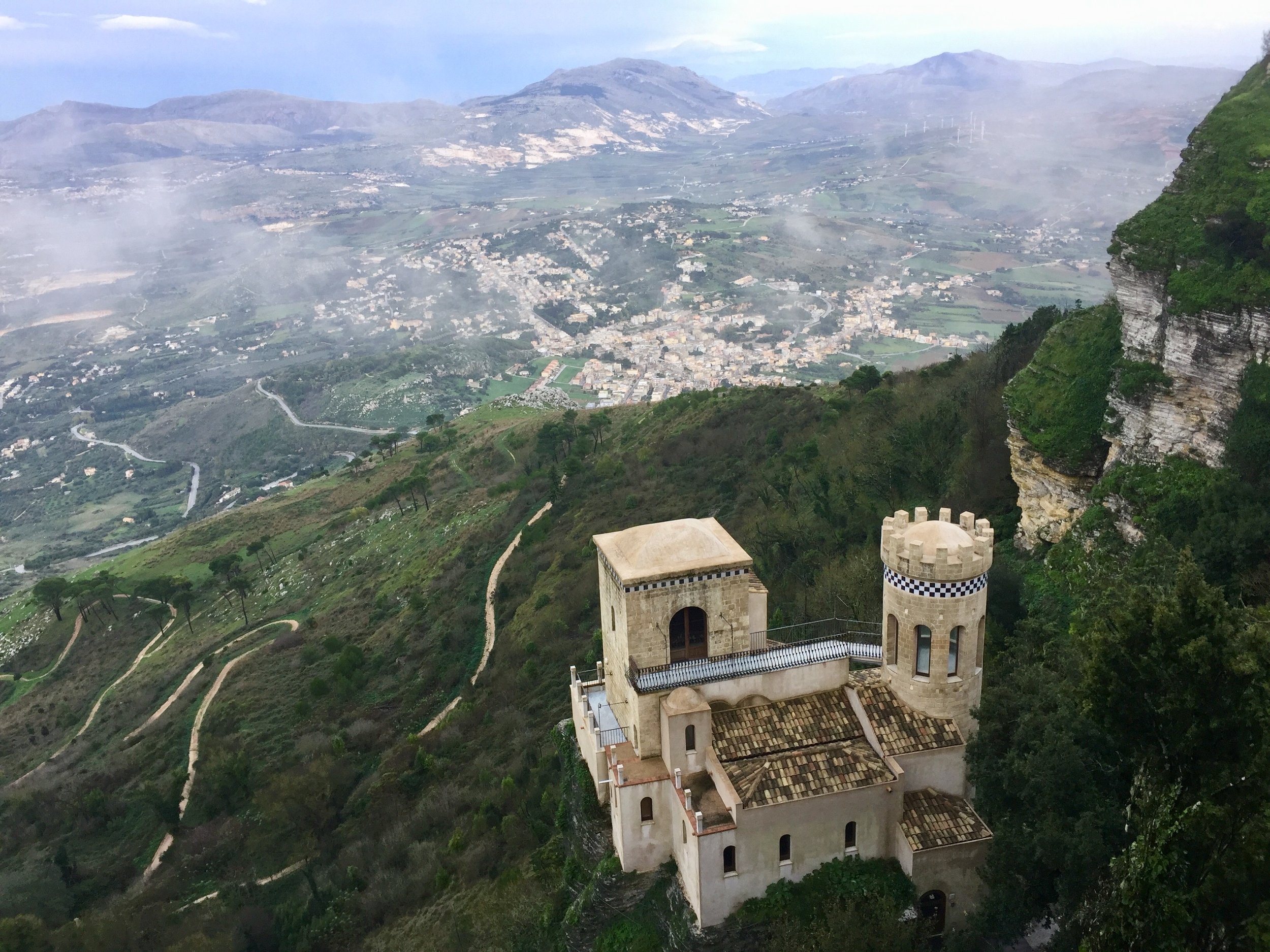 Beautiful view from Erice during a brief clearing!