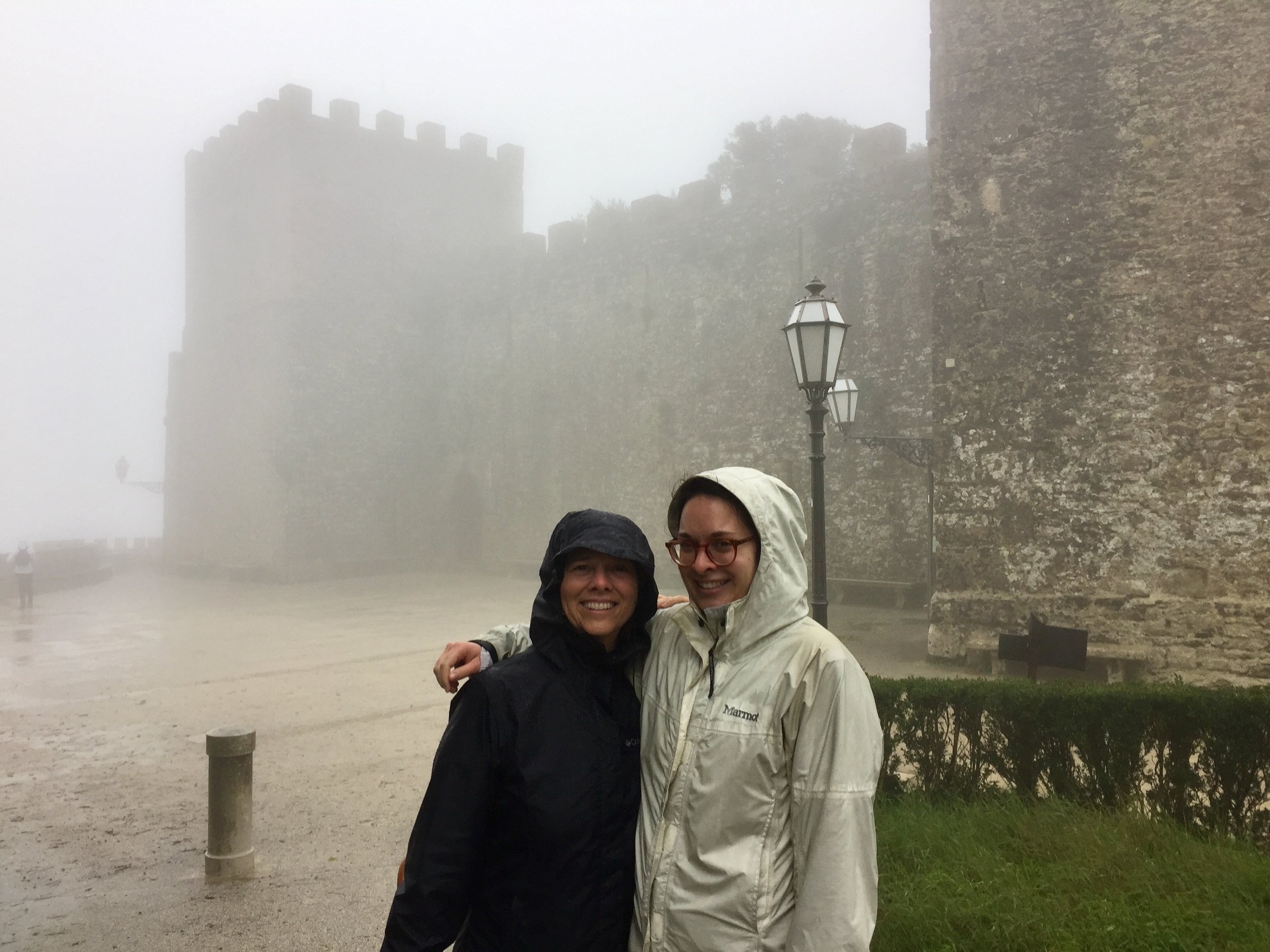 Exploring Erice in the rain!