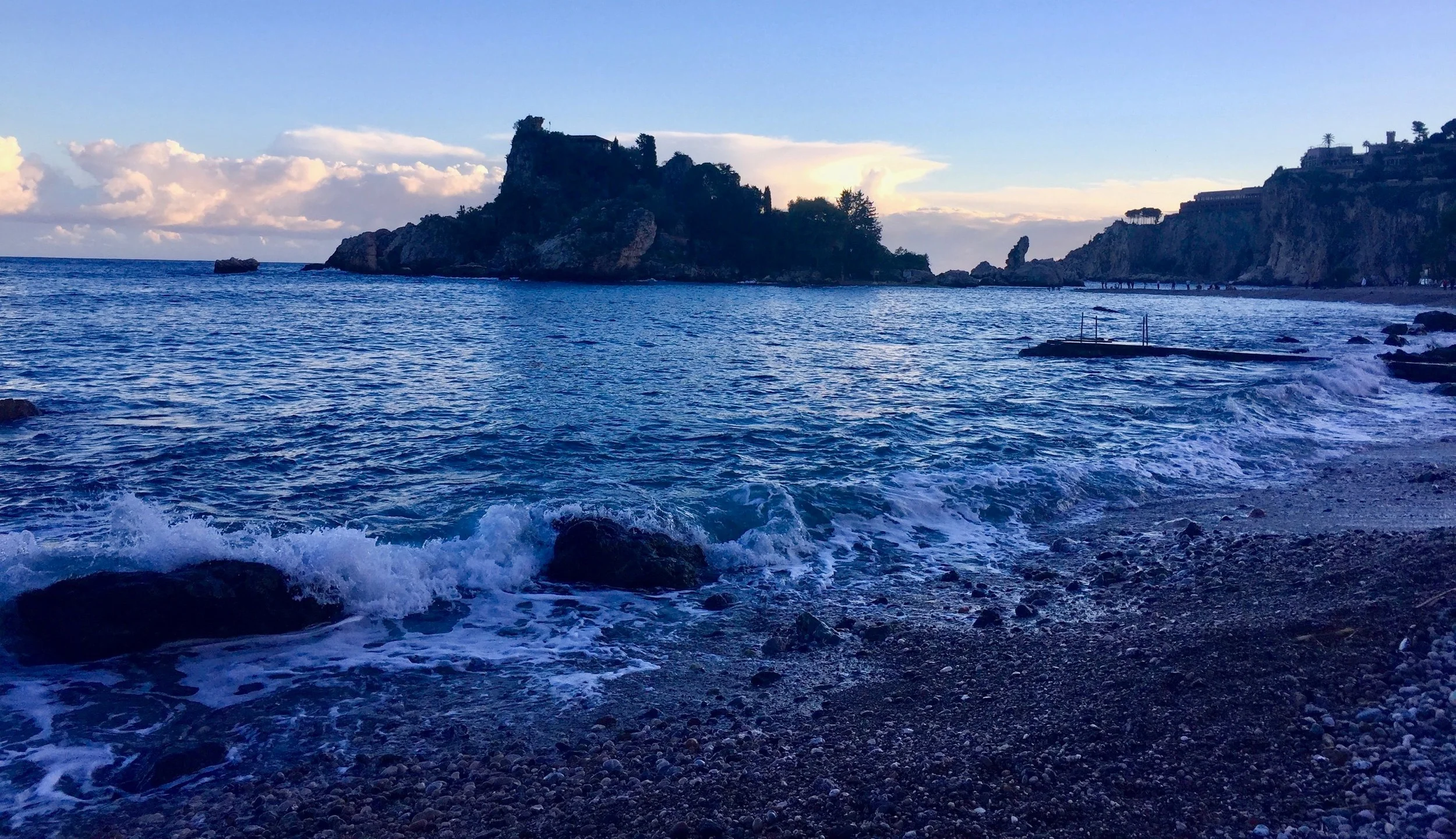 Isola Bella at dusk