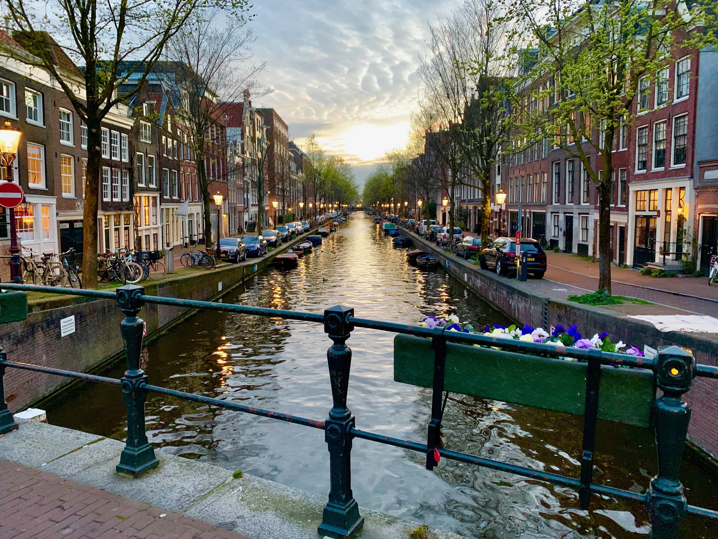 On the canals in Amsterdam