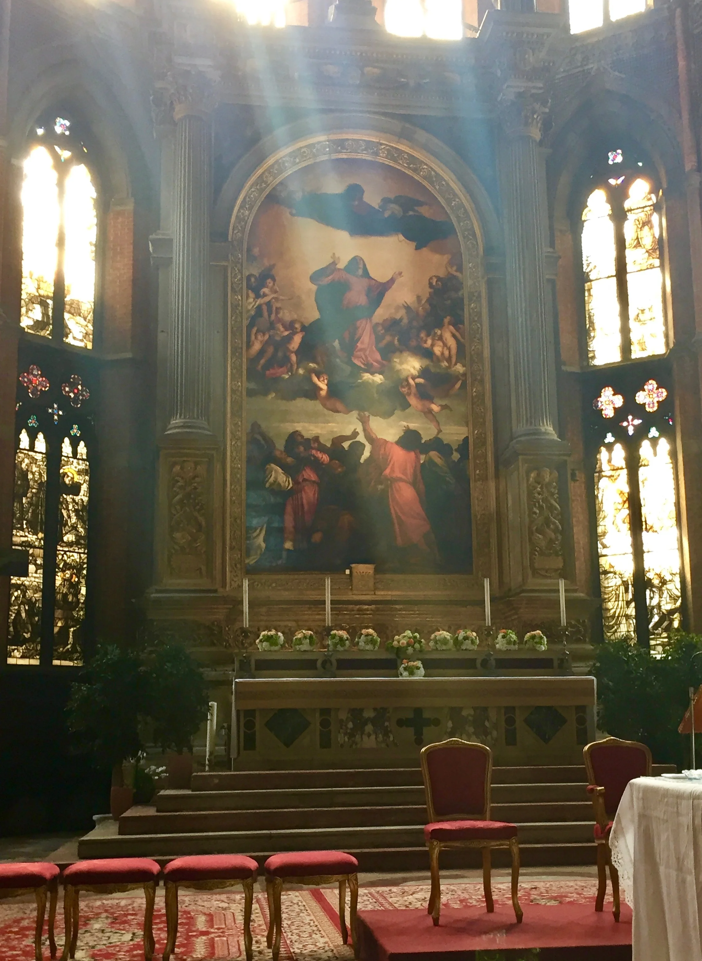 Titian’s Assumption of the Virgin in the Friar Church, Venice
