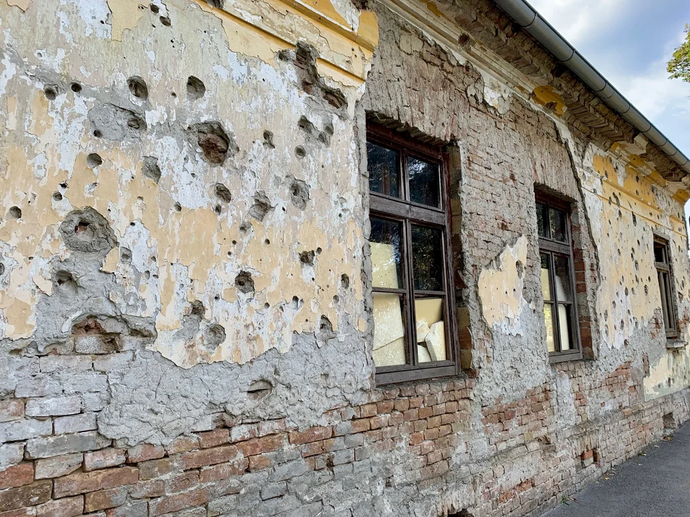 Signs of prior conflict in Croatia