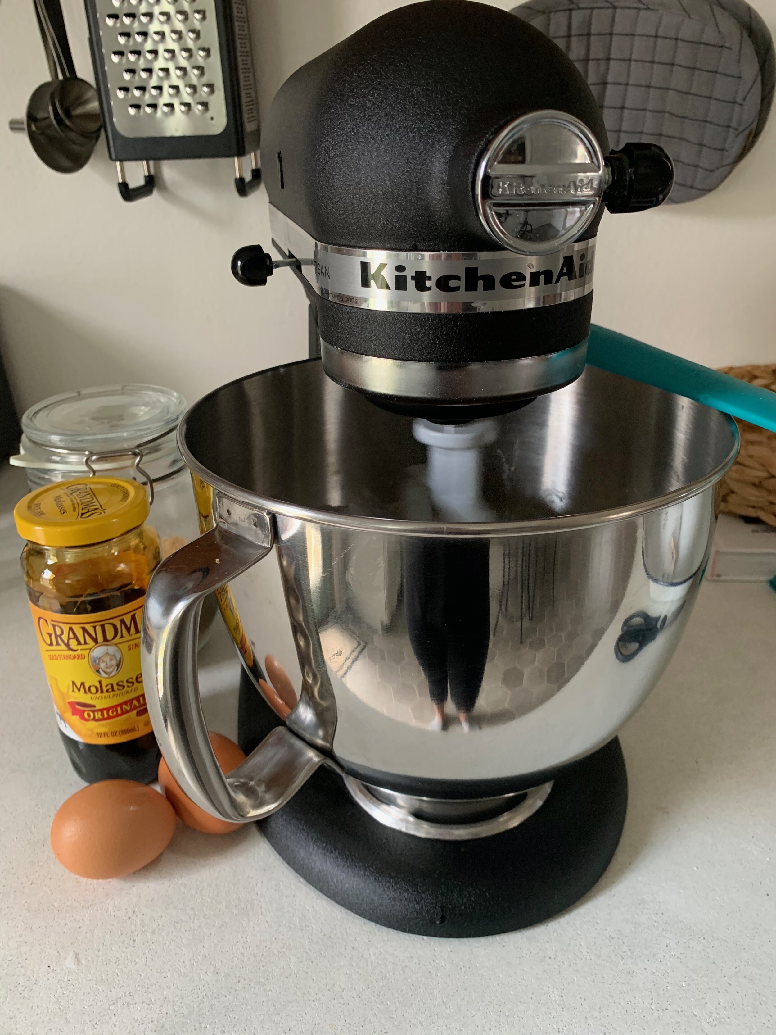 The simple batter can be made in a stand mixer or with a handheld electric mixer. 
