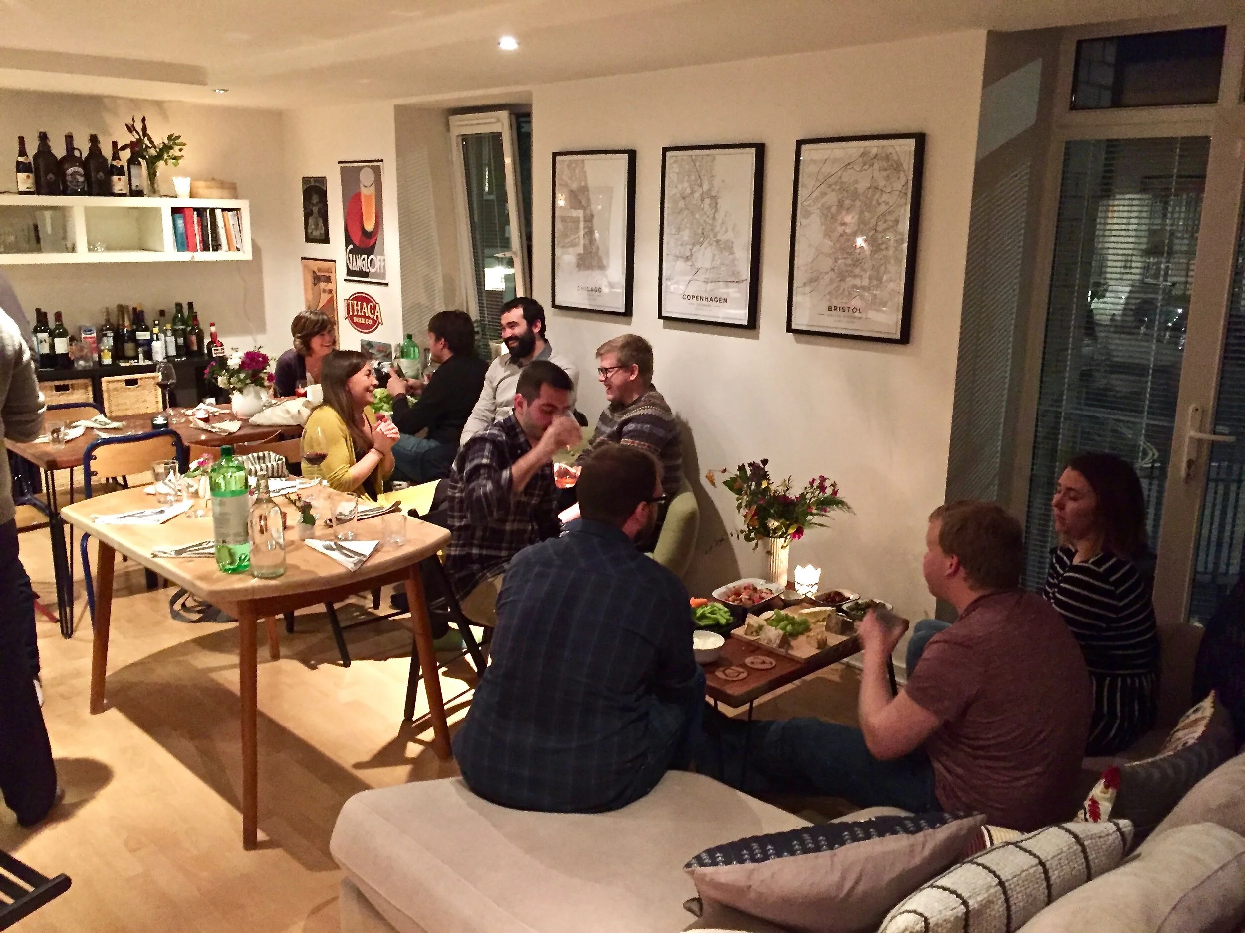 Celebrating “Friendsgiving” in Bristol, England, November 2018