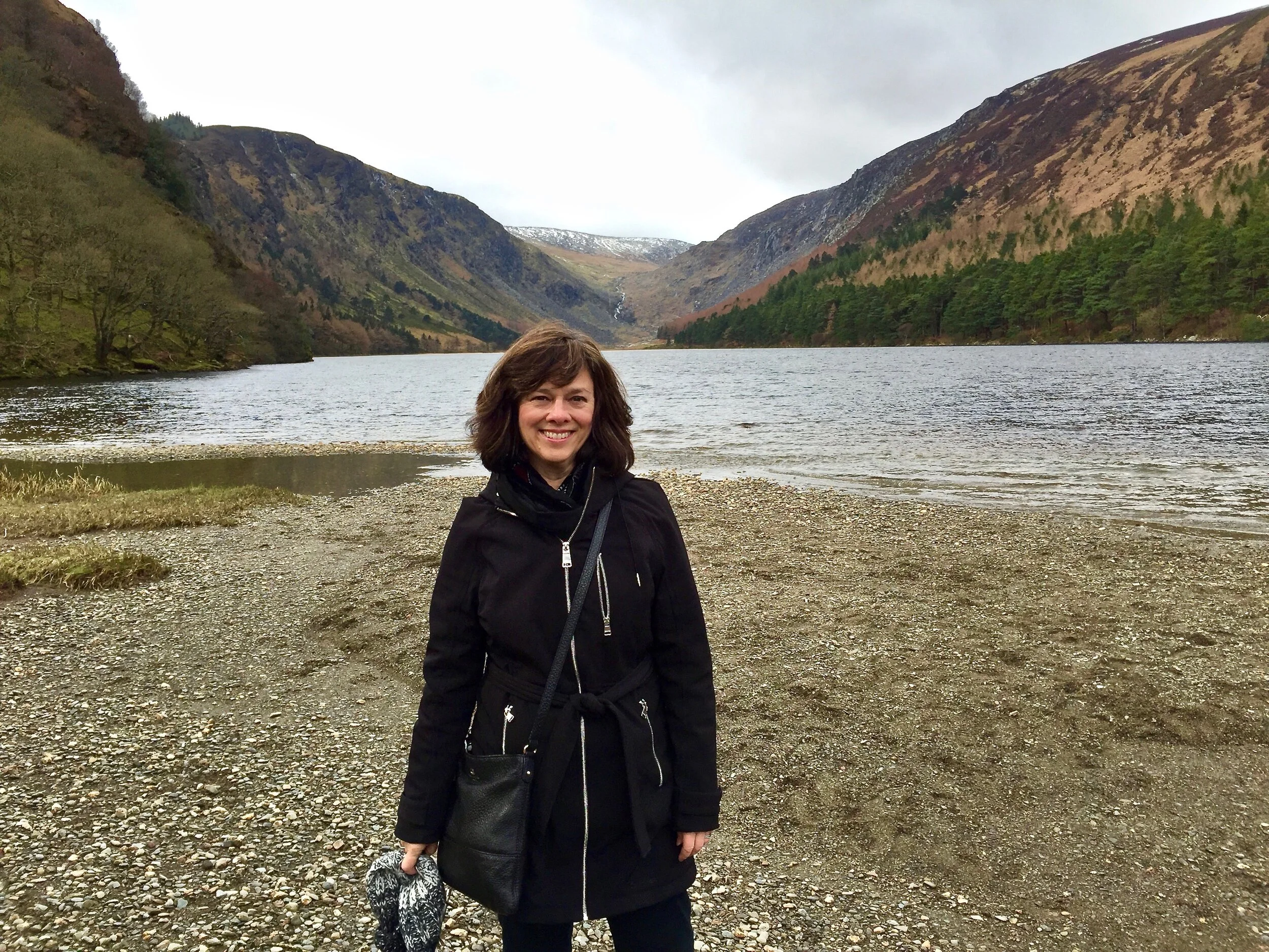 Betsy at Wicklow Mountain National Park in March