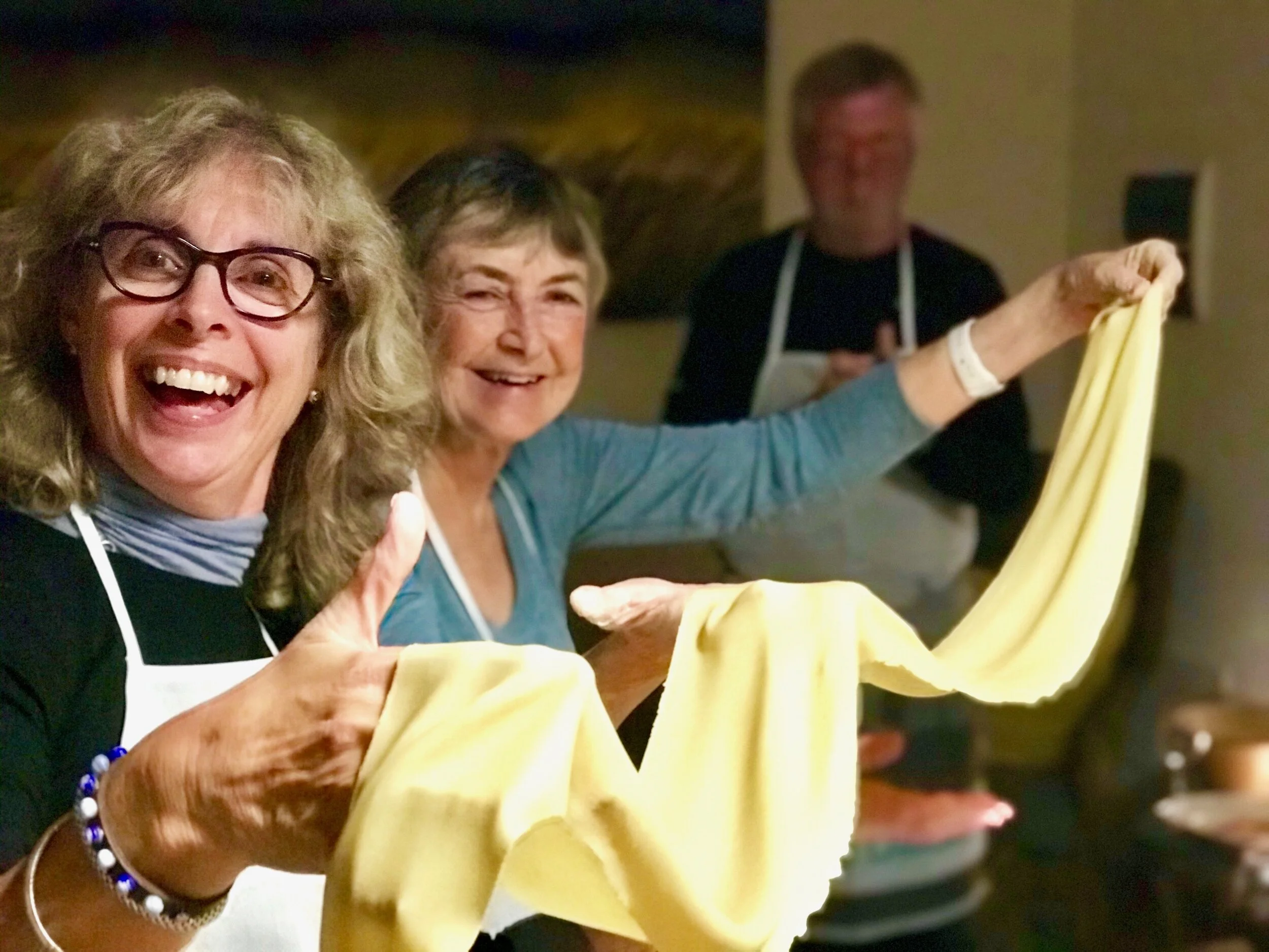 Making pasta during our Small Group Tour of Piedmont