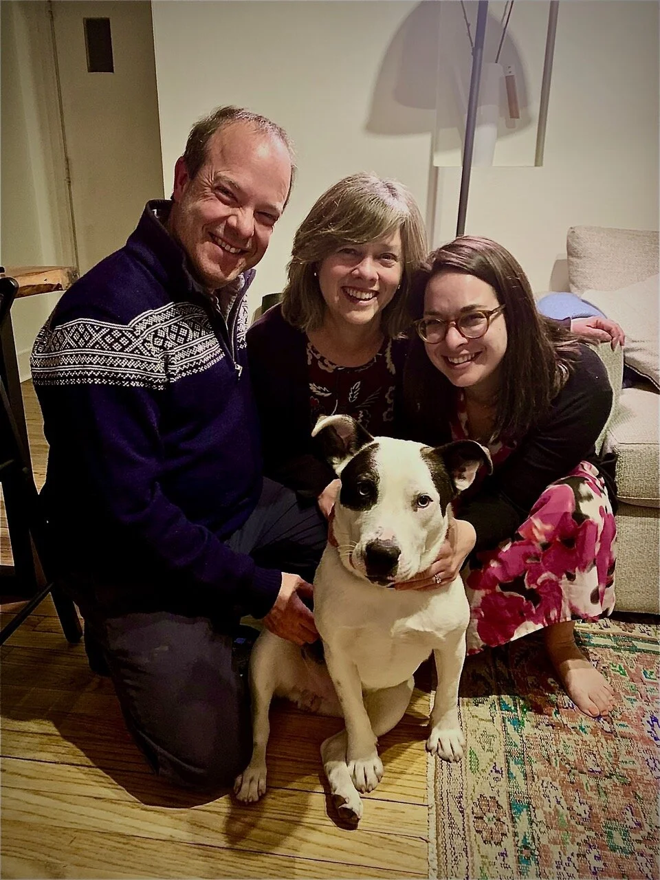 The whole ETC Team with Andy. Good boy!