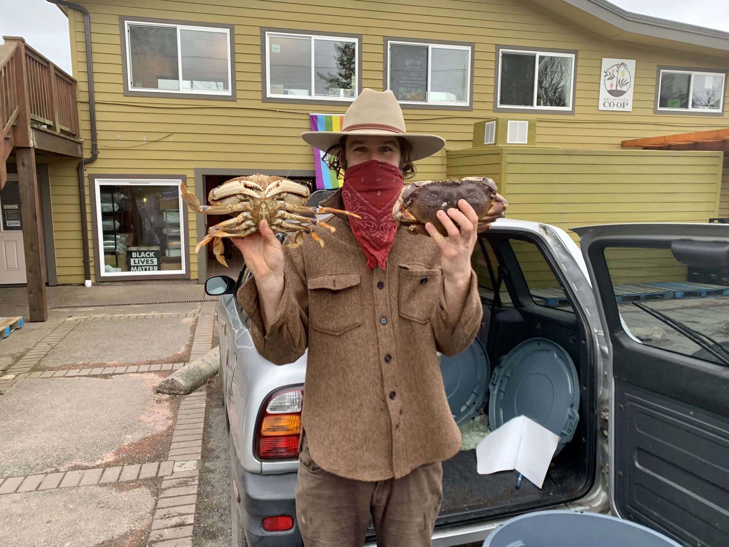 The Crab Man, you can tell he’s smiling!