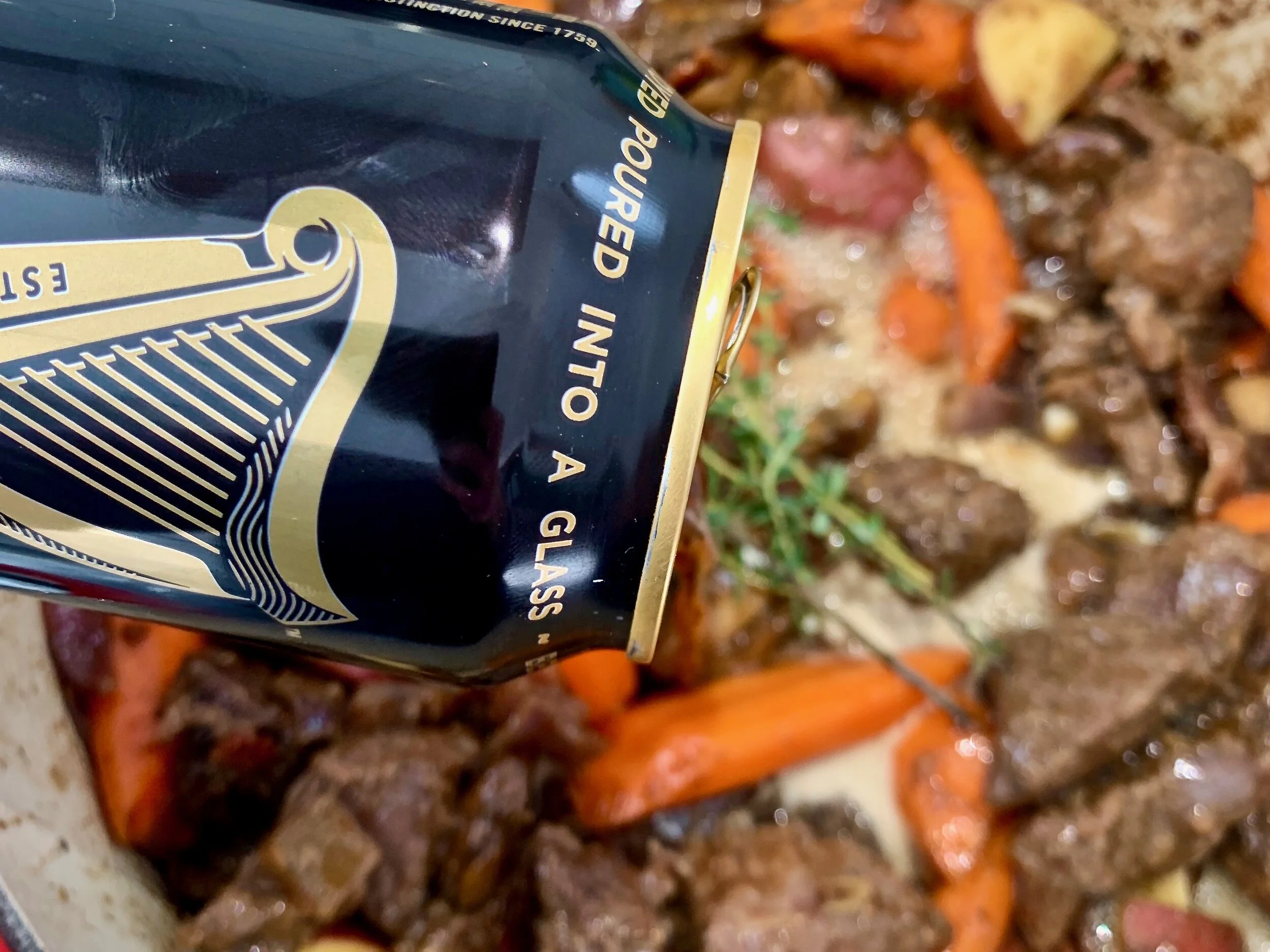 Guinness and Beef Stew is an Irish Tradition